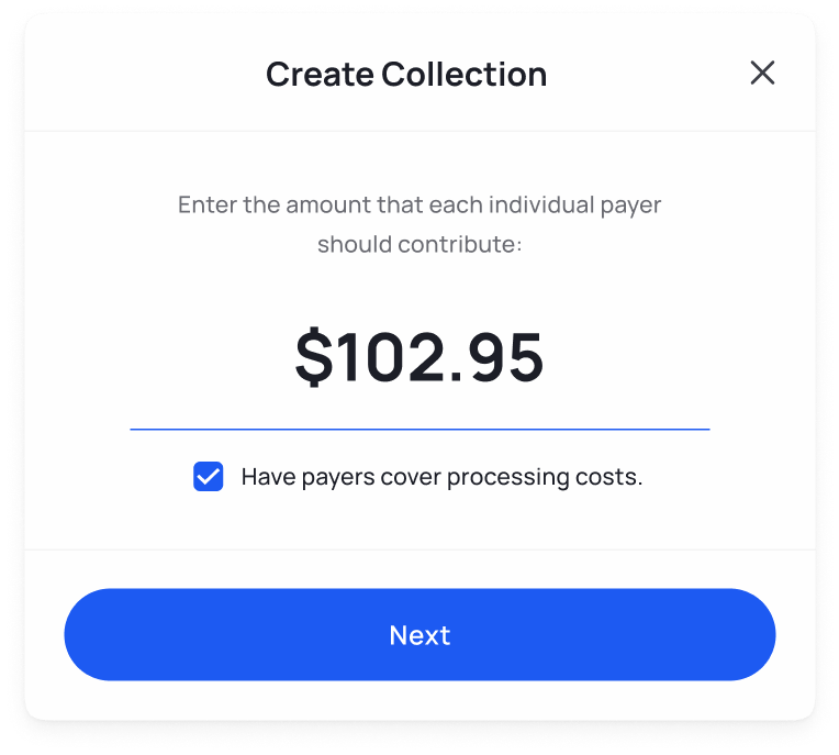 Create an online payment Collection link on Crowded