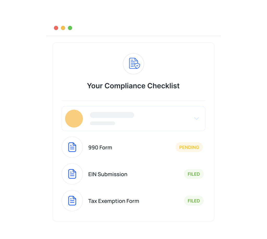 stay tax compliant with Crowded. EIN, Incorporation, Form 990, Group exemption support and more.