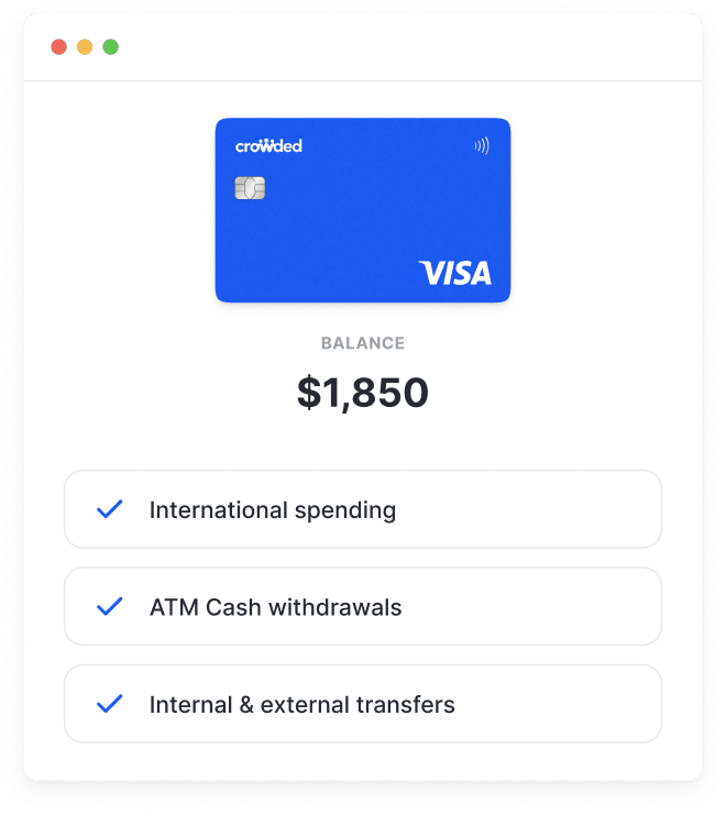 Recipients of stipends can spend their stipend freely with Crowded debit cards